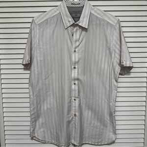 Ted Baker stripped shirt sz 5 IDEAL condition